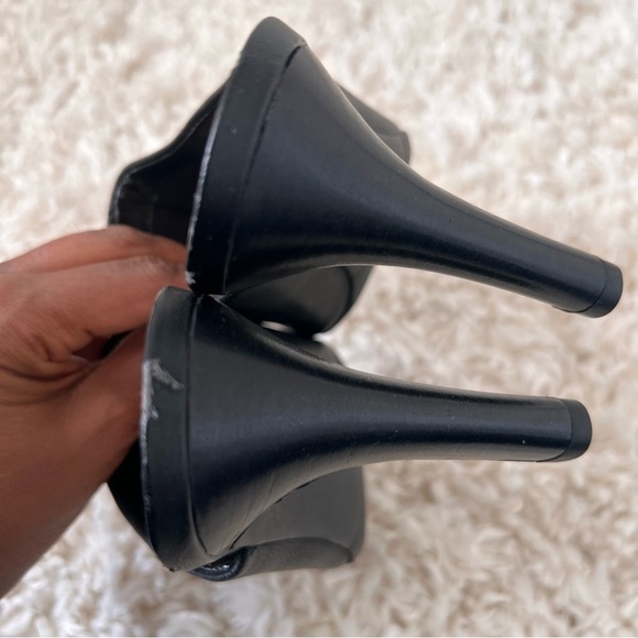 Franco Sarto Black High Heels Mules - Size 8.5 - Picture 5 of 12